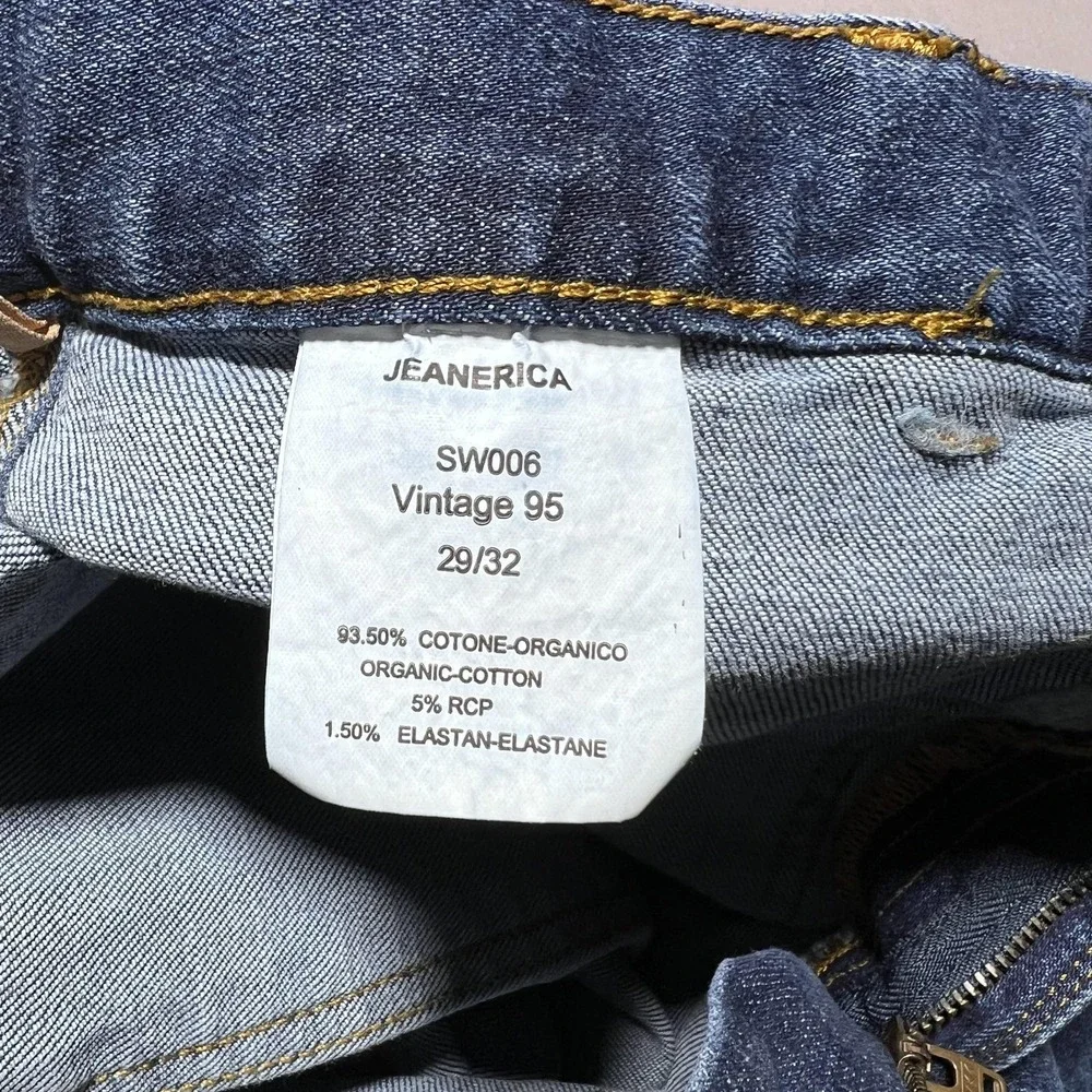 Jeanerica St. Monica Jeans Flare Wide Leg Vintage 95 High Rise SW006 Size 29 - Picture 9 of 16